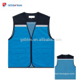 Custom LOGO Printing Funny Reflective High Visible Safety Vest Red Traffic Waistcoat With Multi Pockets For Day and Night Use